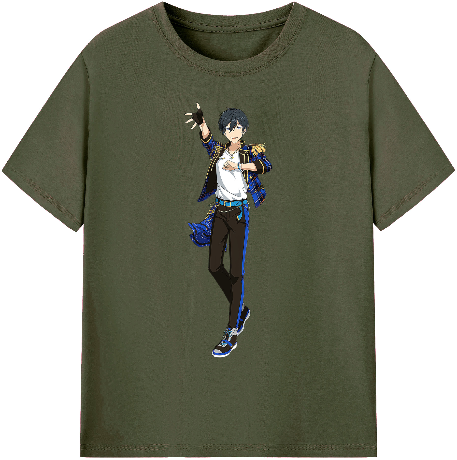 （画像用） あんさんぶるスターズ! Ensemble Stars 綿100％ メンズ半袖Tシャツ｜肌触りやわらか＆通気性